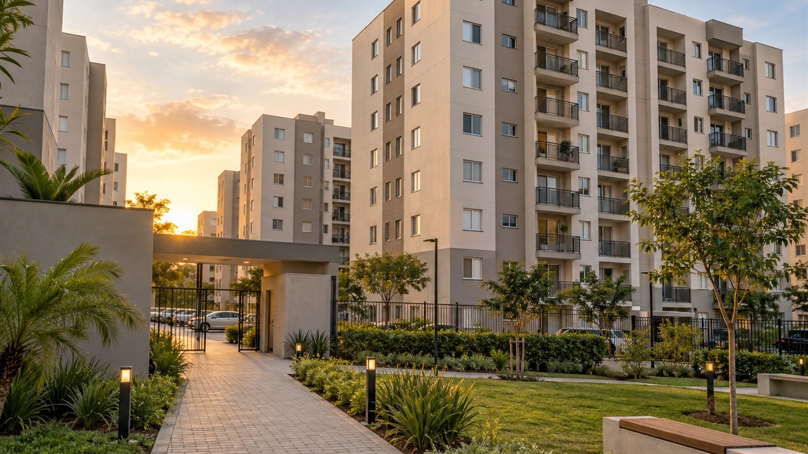 Condomínio residencial de padrão médio